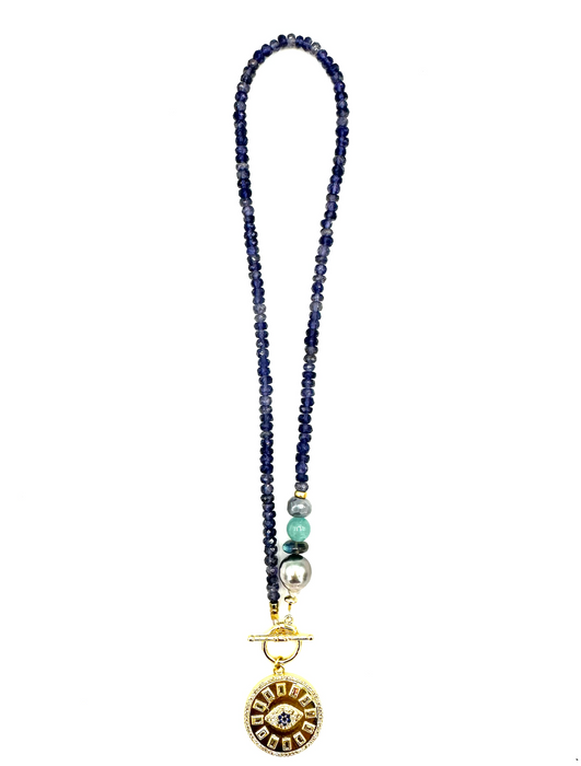 Blue Eyes - Iolite Gems & Protective Eye Amulet