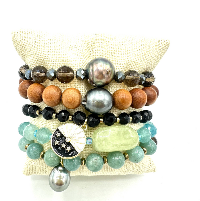 Balance and Protection- Adventurine Gems & Smoky Quartz