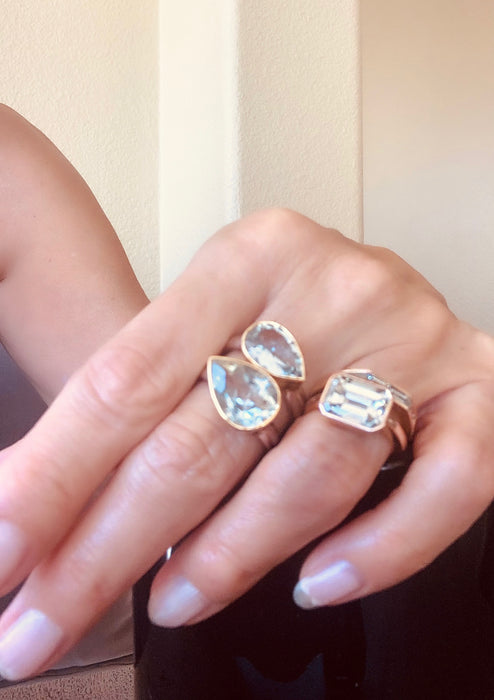 Light Blue Topaz 2 Metals