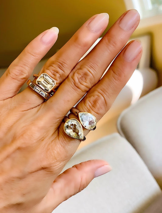 Light Blue Topaz 2 Metals