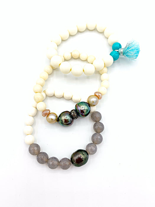 Turquoise & Bone