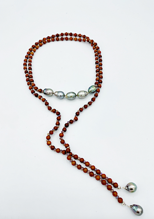 Hanalei Wrap - Tahitian pearls and sandalwood